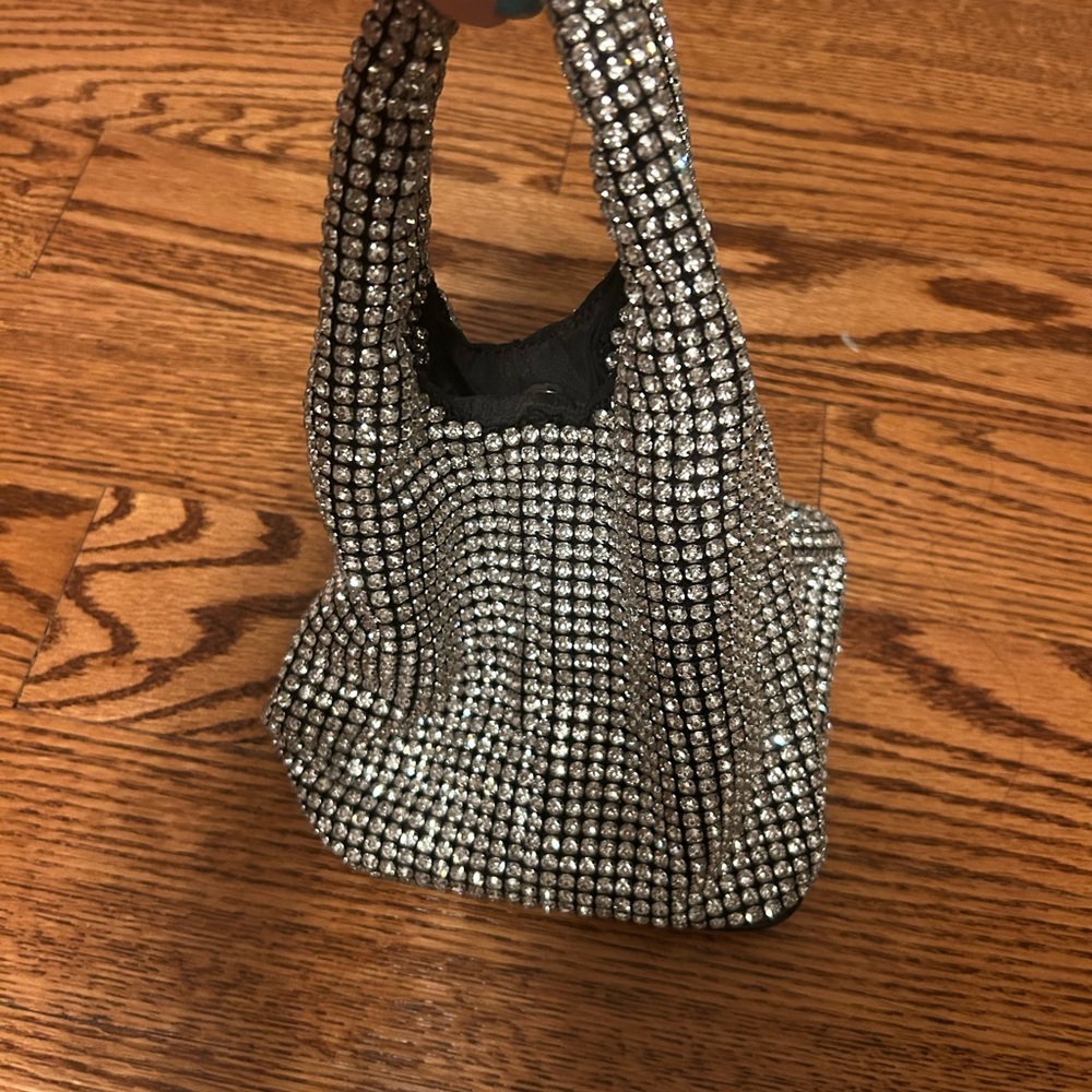 Anthropologie Silver Bag